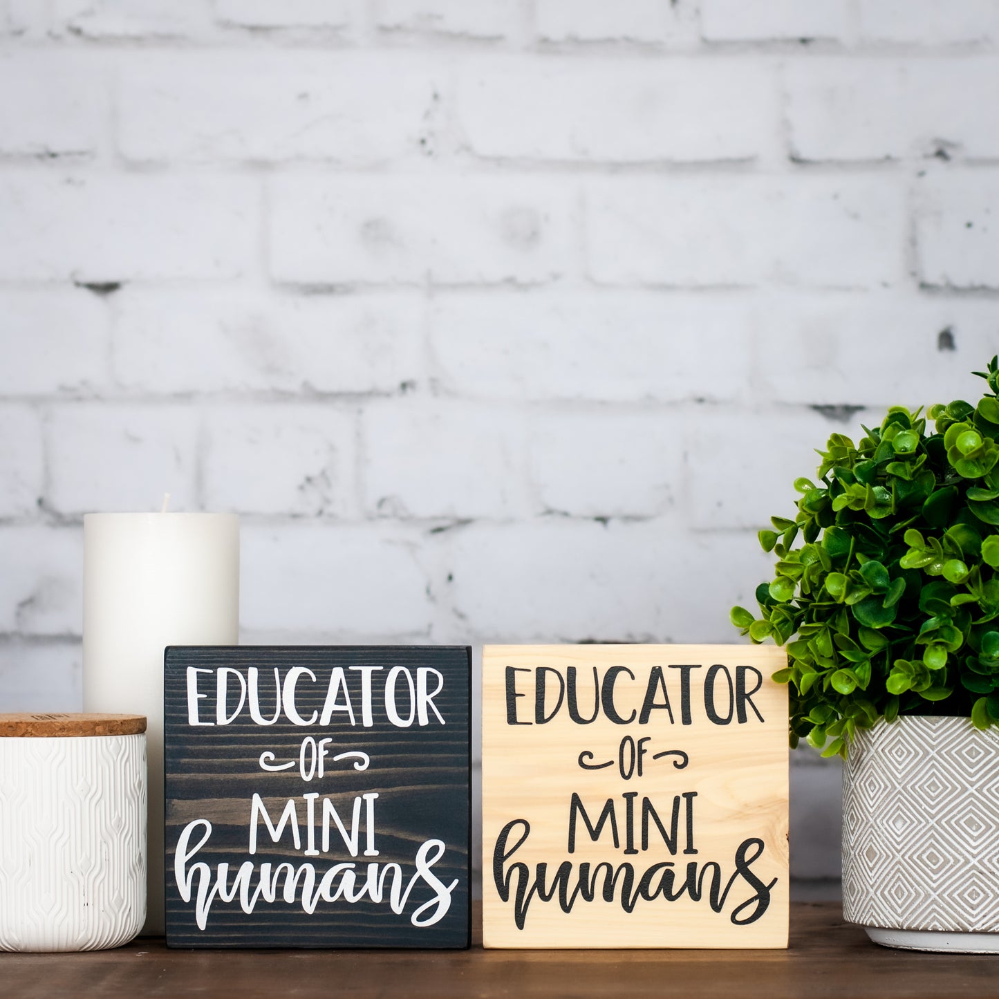 educators of mini humans ~ block sign