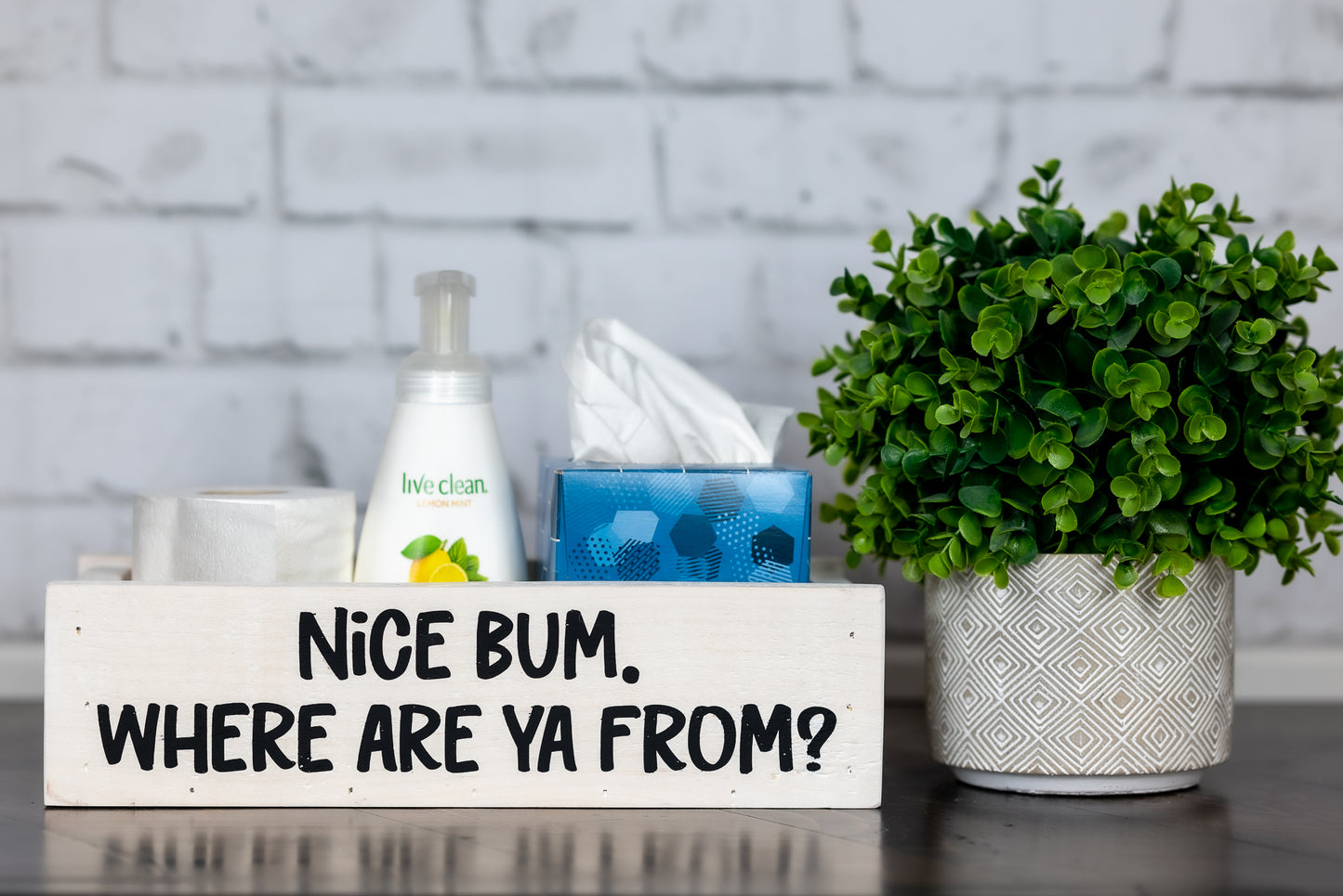 nice bum. where are you from? ~ toilet box