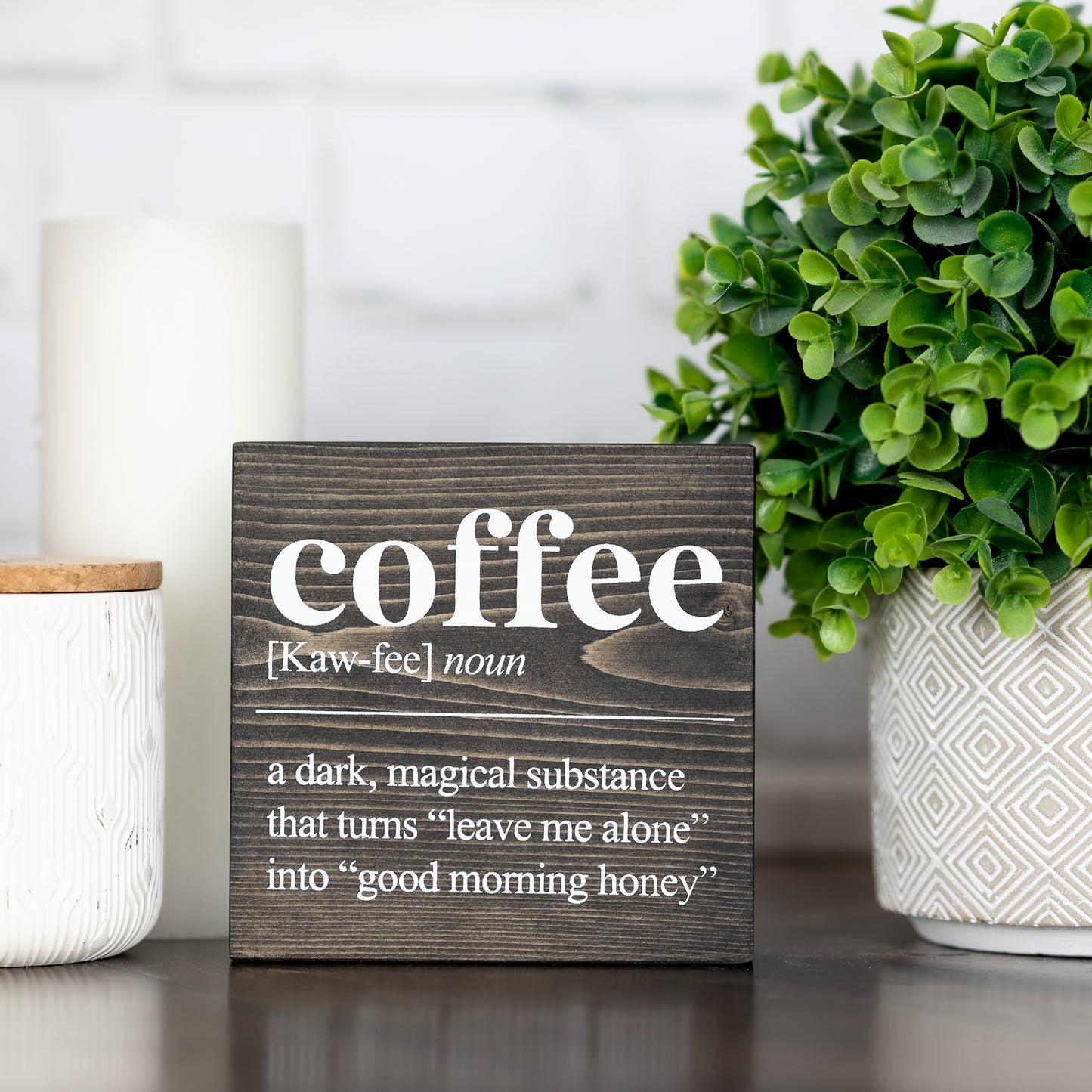 coffee definition ~ block sign