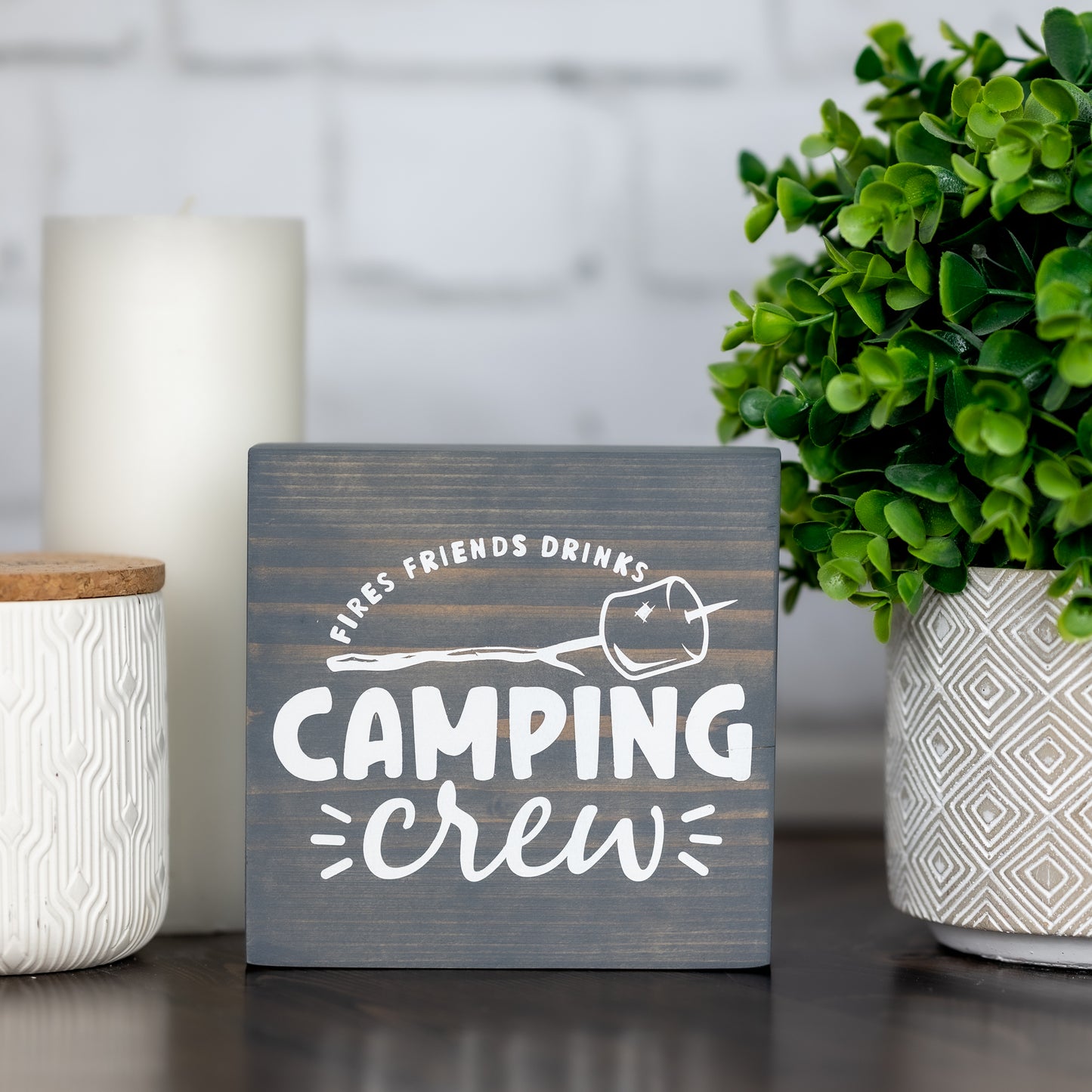 camping crew ~ block sign