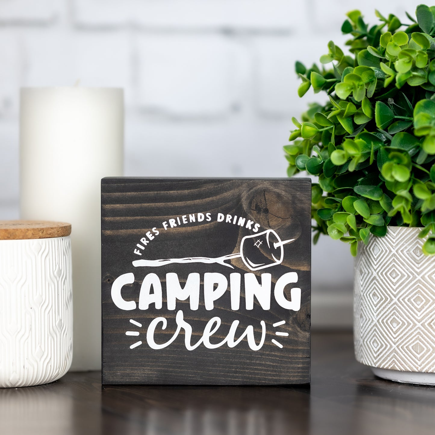 camping crew ~ block sign