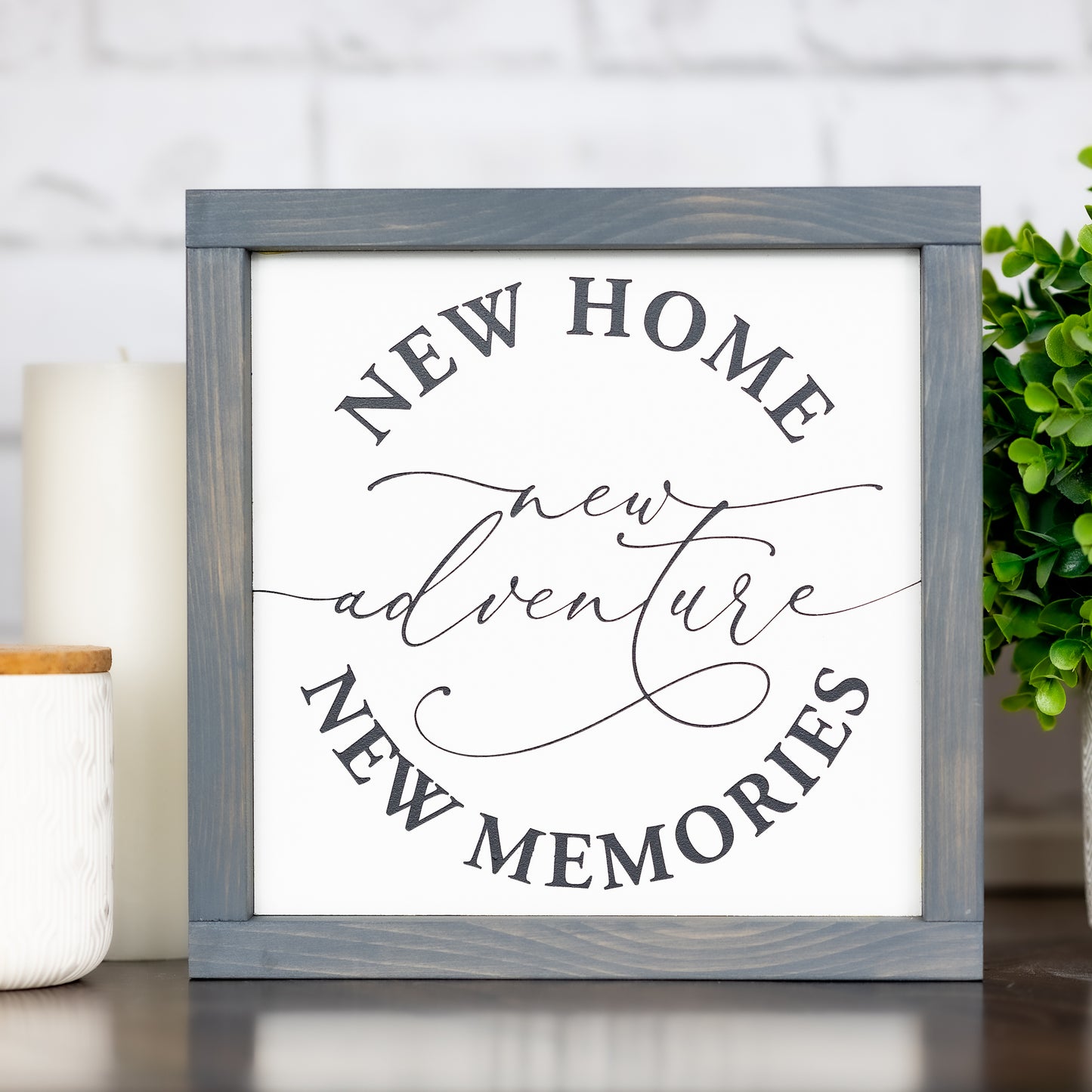 10" grey frame