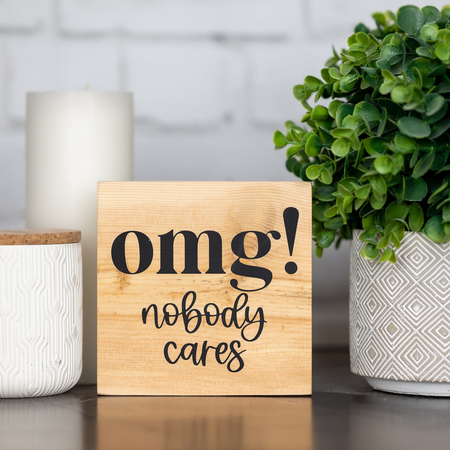 omg! no one cares ~ block sign