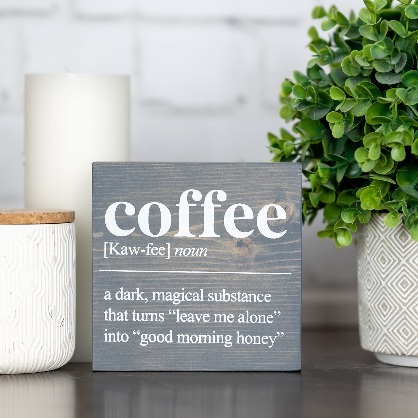 coffee definition ~ block sign