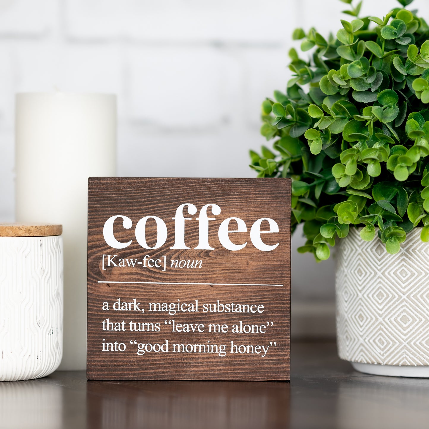 coffee definition ~ block sign