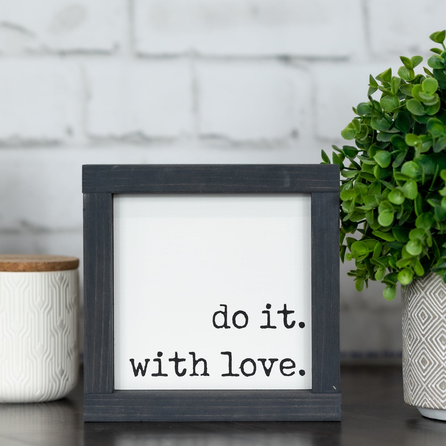 do it. with love ~ wood sign