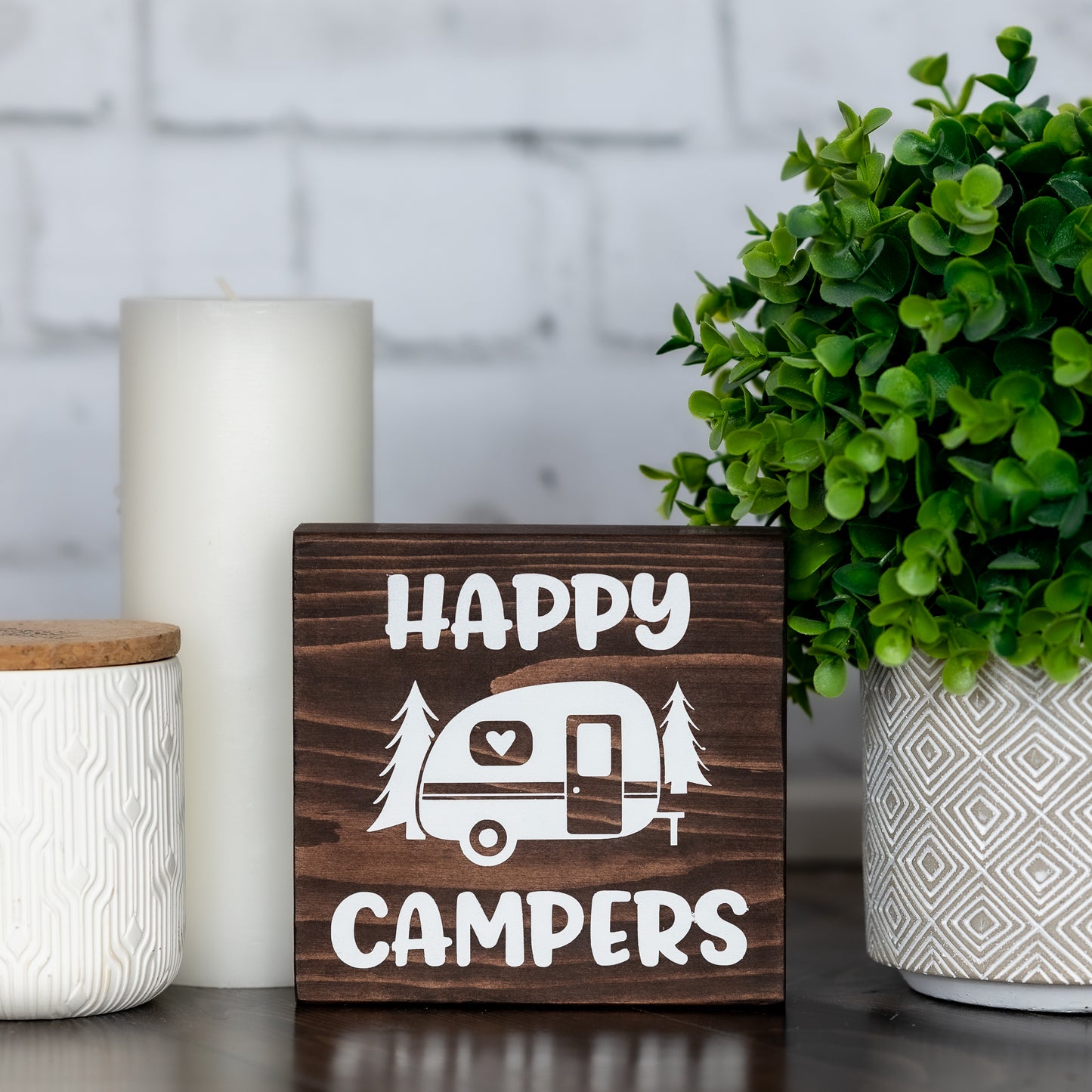 happy campers ~ block sign