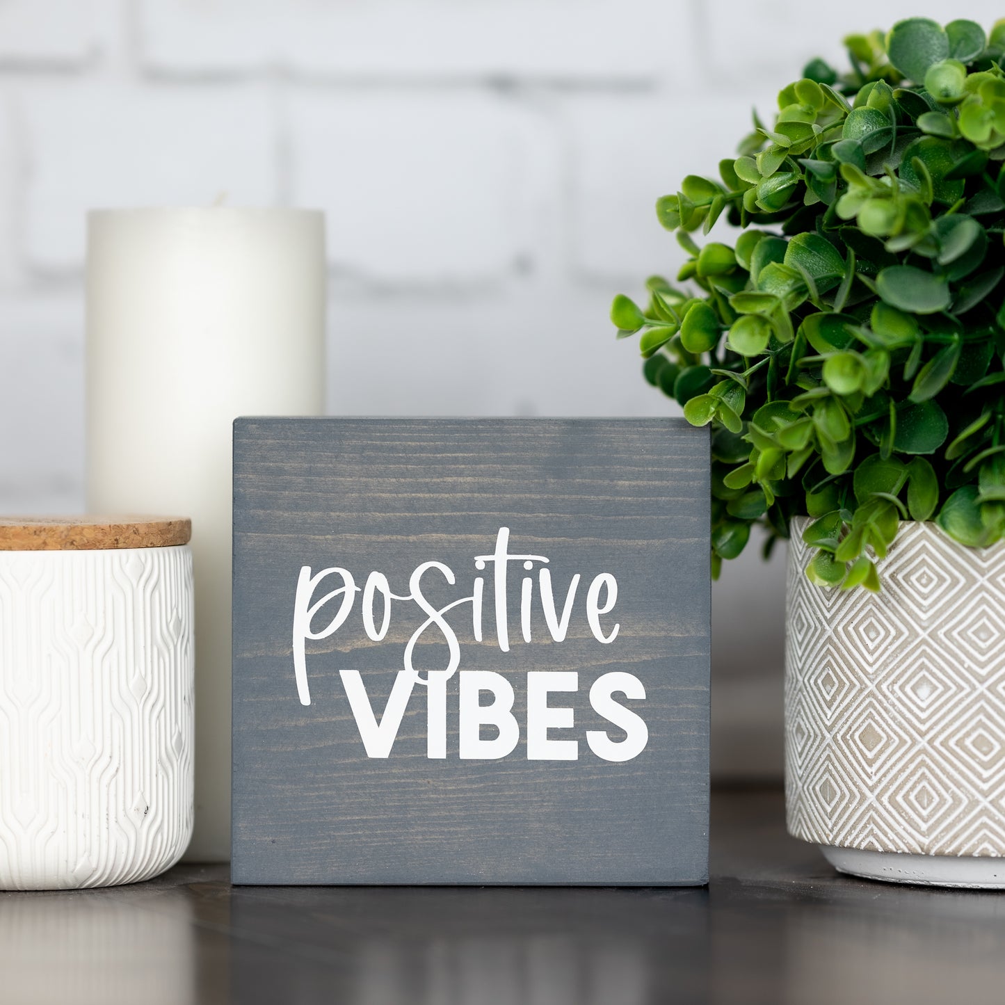 positive vibes ~ block sign