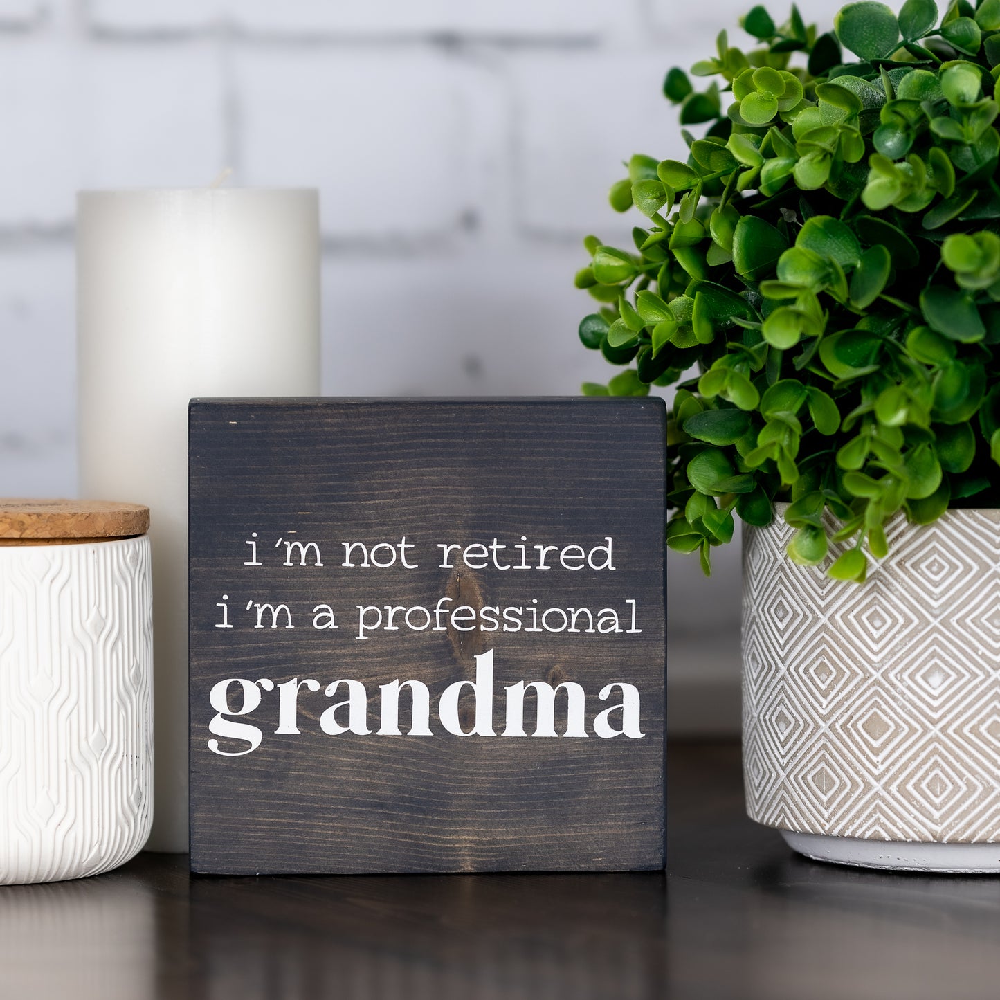 i’m not retired, i’m a professional grandma ~ block sign