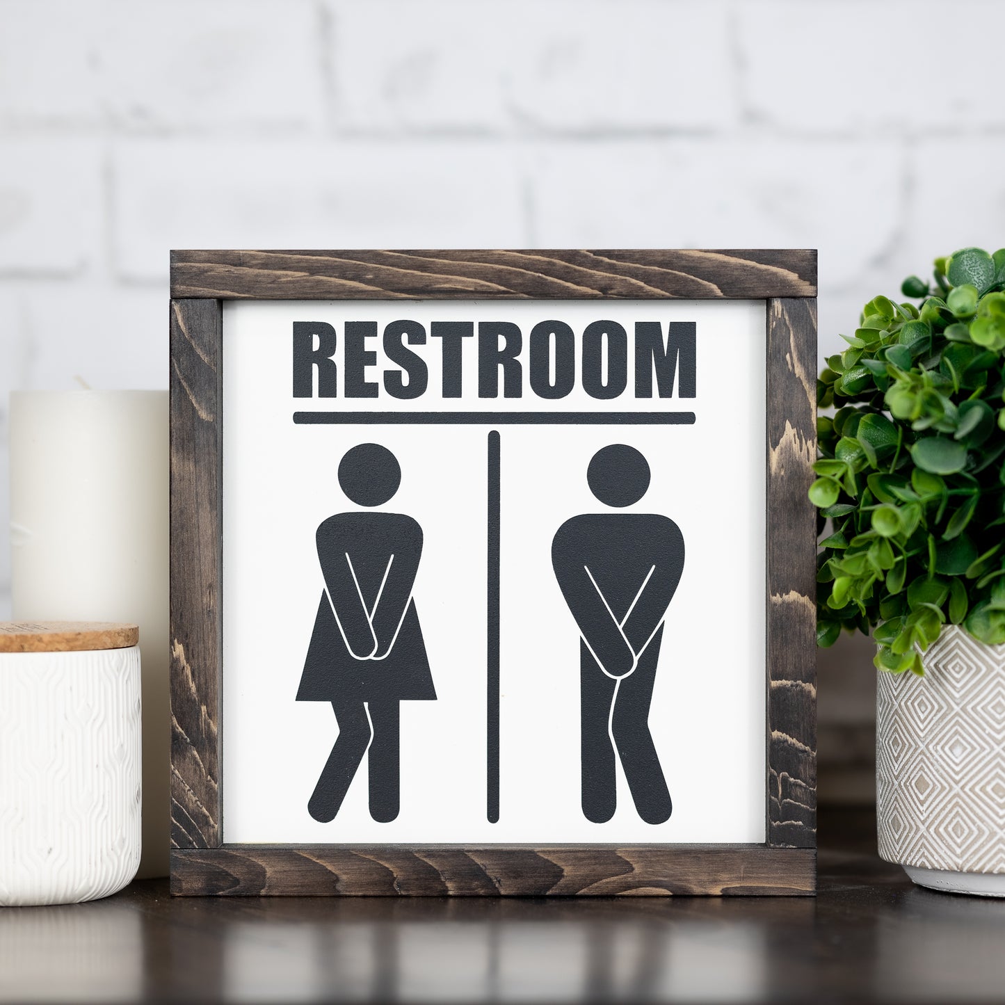 restroom ~ mini sign