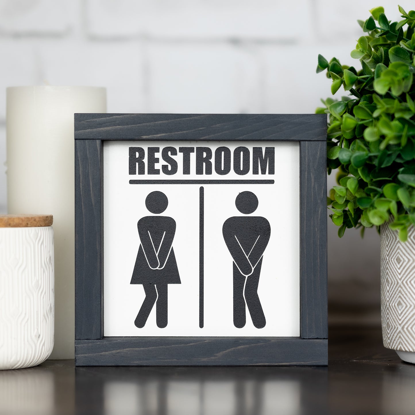 restroom ~ mini sign